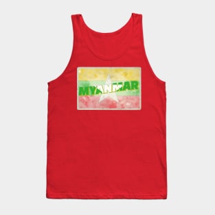 Myanmar Vintage style retro souvenir Tank Top